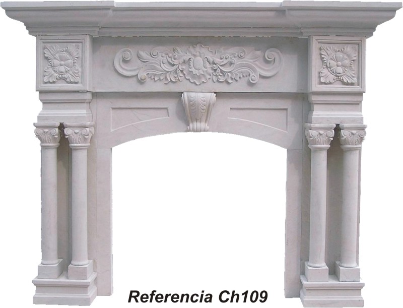 Chimeneas de mármol y piedra natural. FABRICACIÓN A MEDIDA.